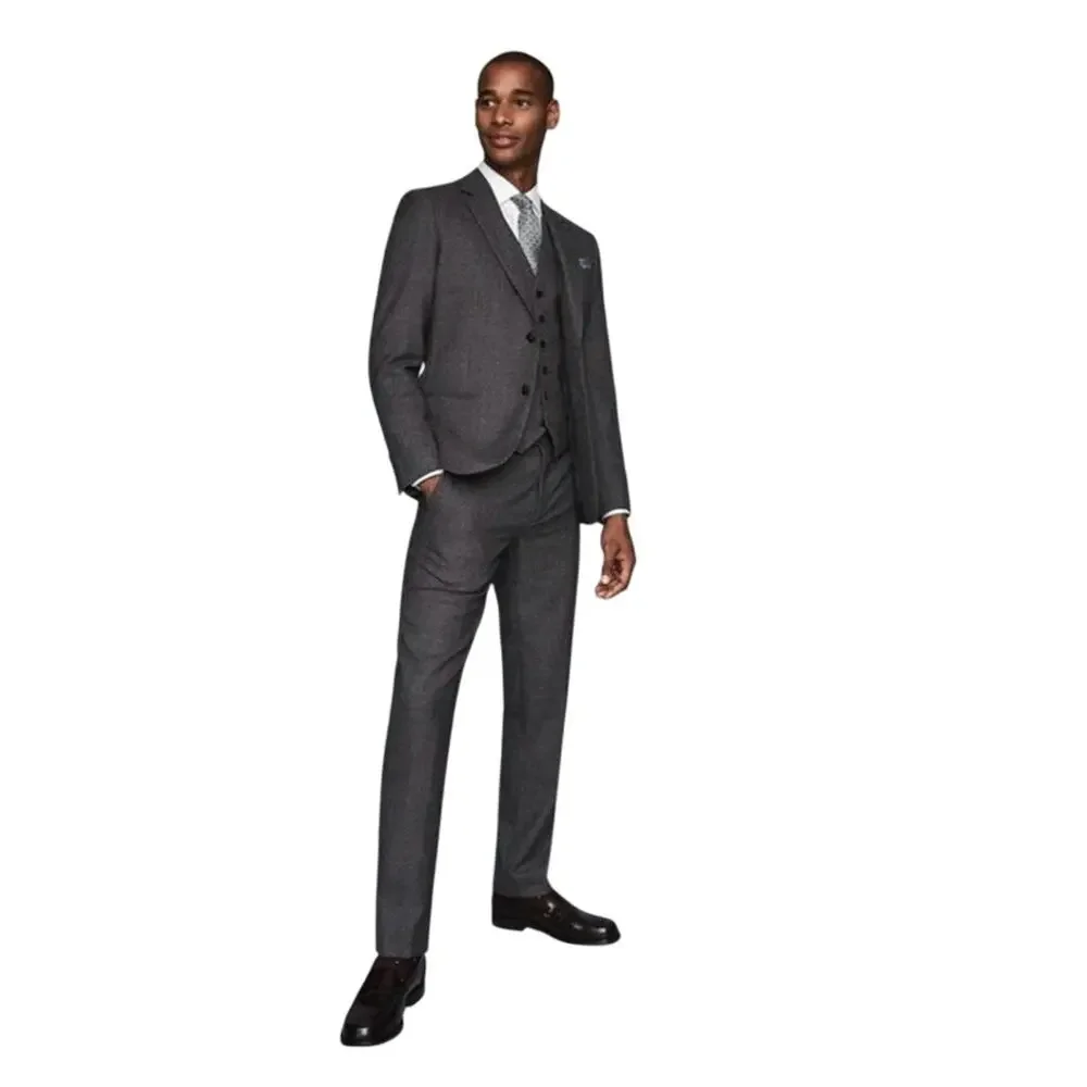 REISS Move Slim Fit Blazer Size 38 NEW Charcoal Dark Gray $475 Jacket